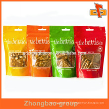Wholesale food packaging foil ziplock bag with logo print